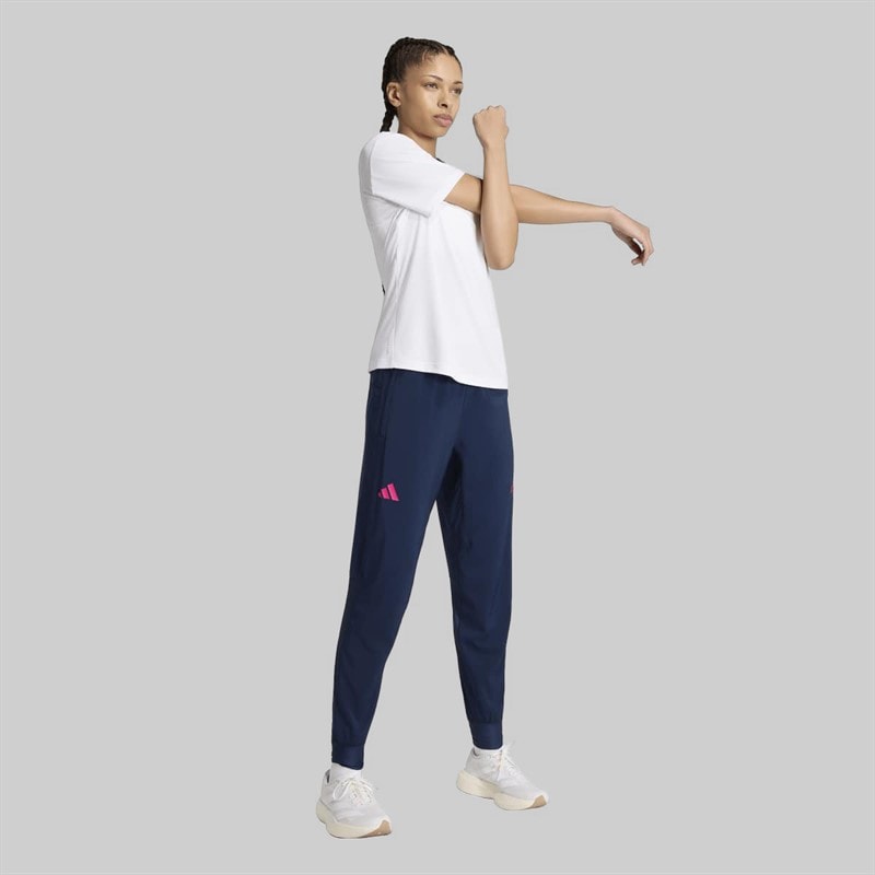Womens BMW Berlin Marathon 225 Running Track Pants Collegiate Navy - Image 3