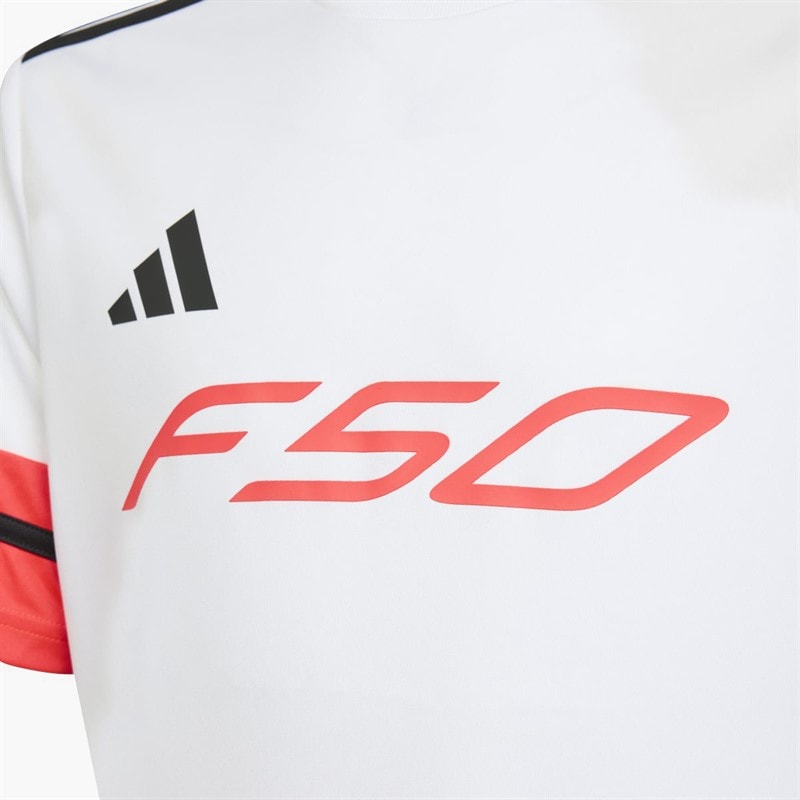 Junior F5 Jersey White/Lucid Red/Black - Image 3
