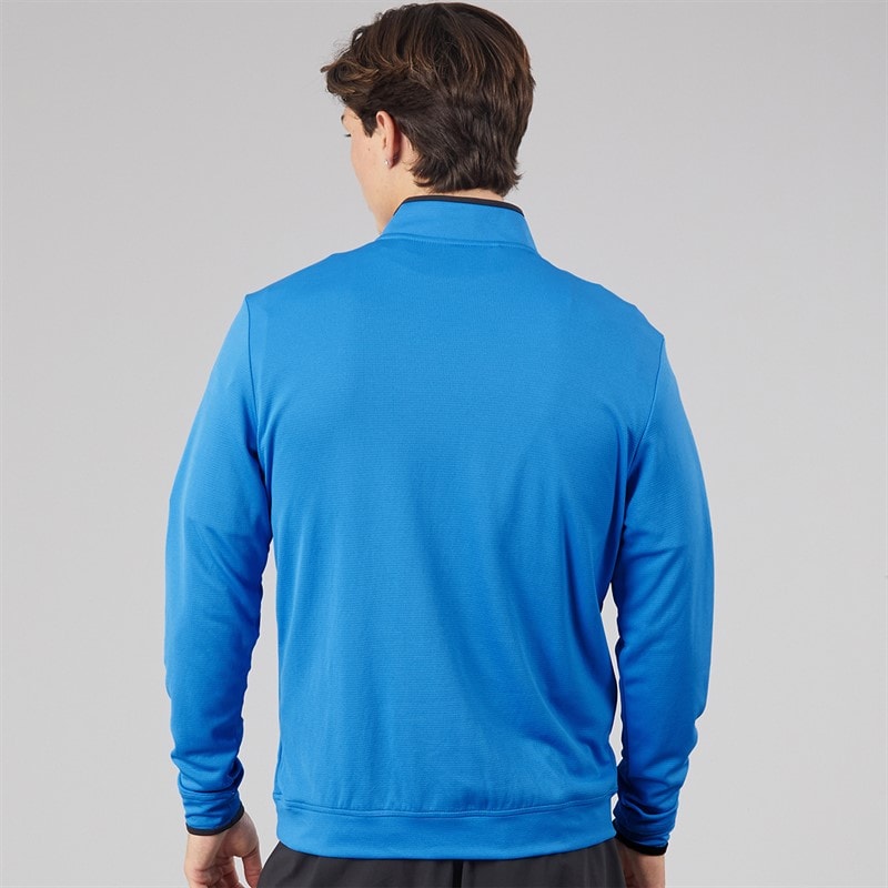 Mens Lightweight 1/2 Zip Golf Top Lucid Ray Blue - Image 2