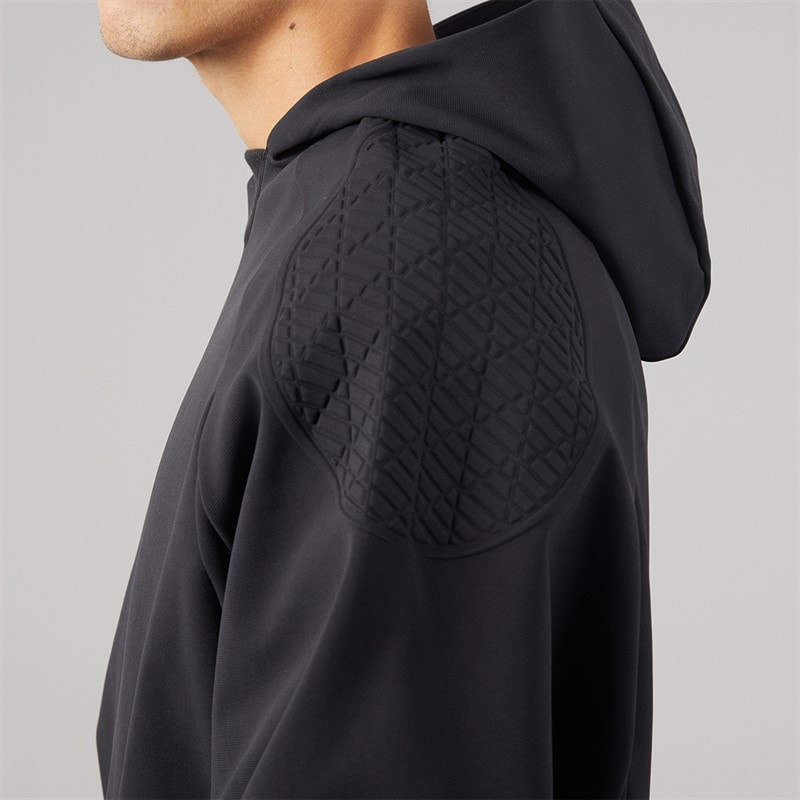 Mens Basketball Seasonal Luxe Hoodie Black - Image 3