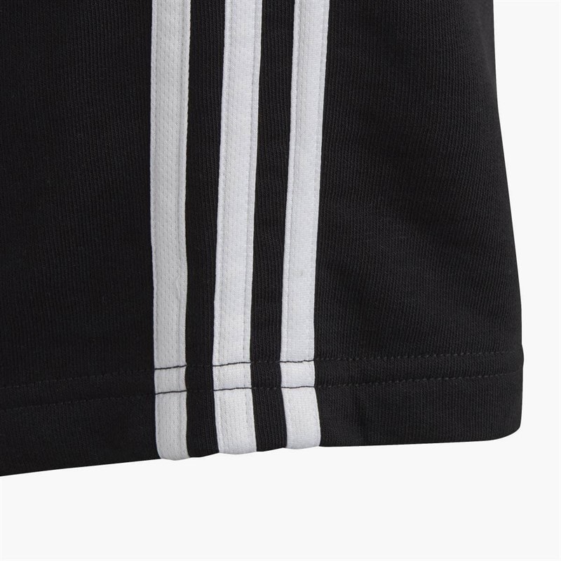 Junior Girls Essentials 3-Stripes Shorts Black/White - Image 4