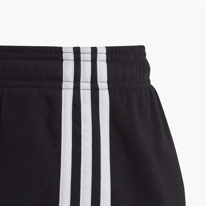 Junior Girls Essentials 3-Stripes Shorts Black/White - Image 5