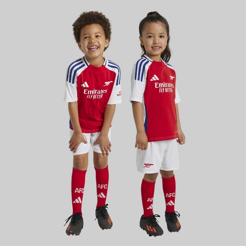 adidas Kids AFC Arsenal FC 24/25 Home Mini Kit Better Scarlet/White