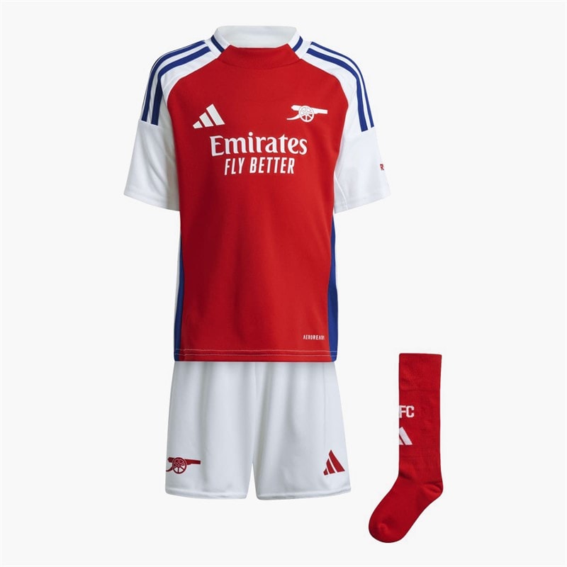 Kids AFC Arsenal FC 24/25 Home Mini Kit Better Scarlet/White - Image 3