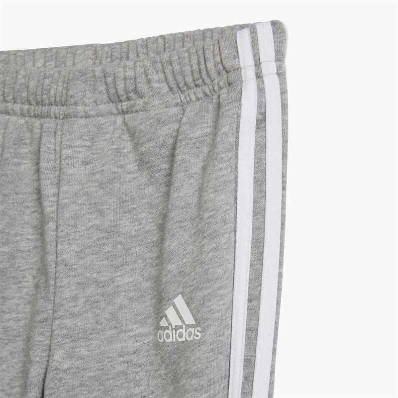 Infant Girls Essentials 3-Stripes Sweatshirt And Joggers Set Clear Pink/White - Image 4