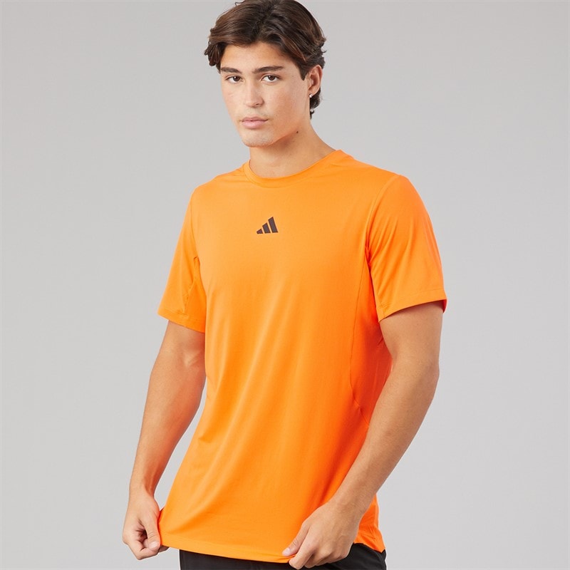 Mens Designed For Training Essentials T-Shirt Pulse Orange - Image 1