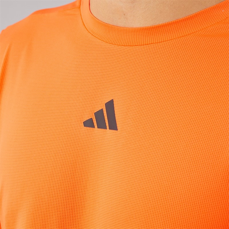 Mens Designed For Training Essentials T-Shirt Pulse Orange - Image 3