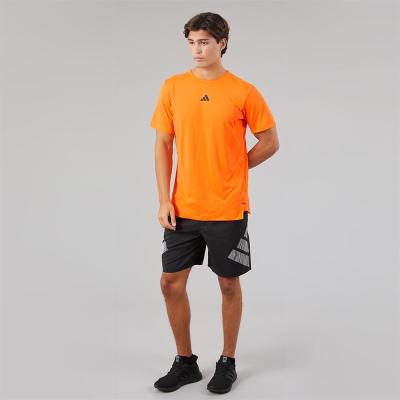 Mens Designed For Training Essentials T-Shirt Pulse Orange - Image 4