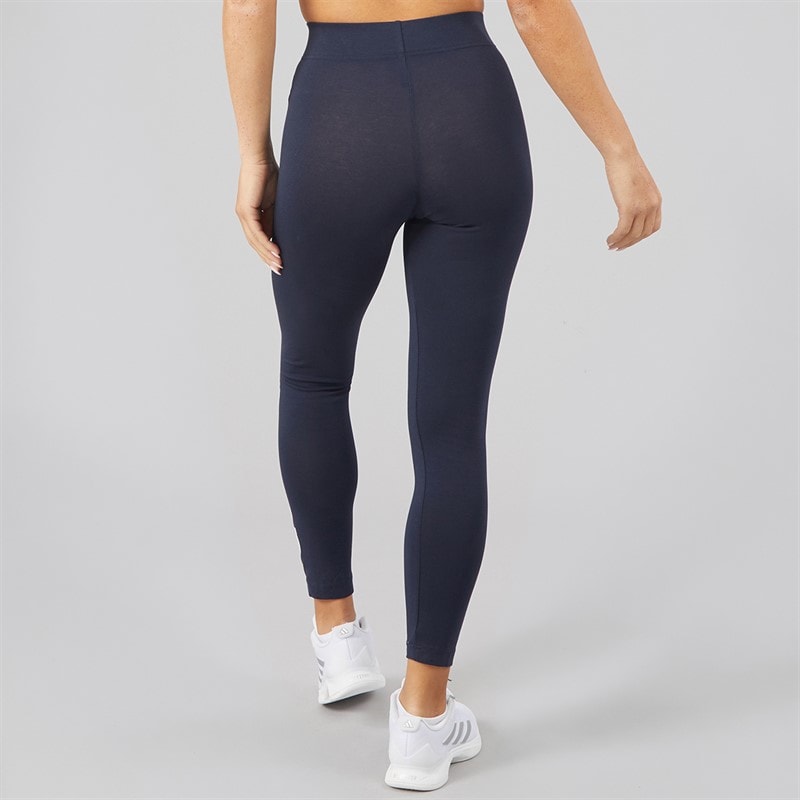 Womens Essentials Linear Logo Leggings Legend Ink/White - Image 2