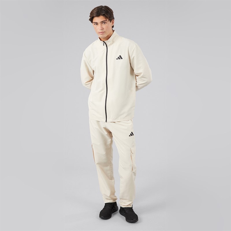 Mens Sportswear Woven Cargo Tracksuit Crystal Linen - Image 1