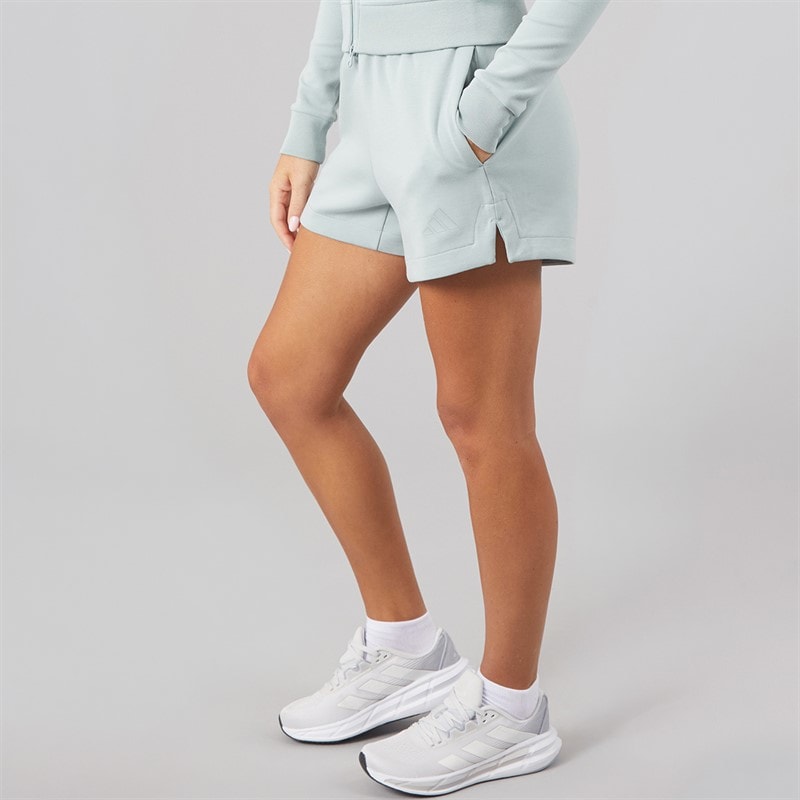 Womens Soft Lux Loose Shorts Wonder Sage - Image 2