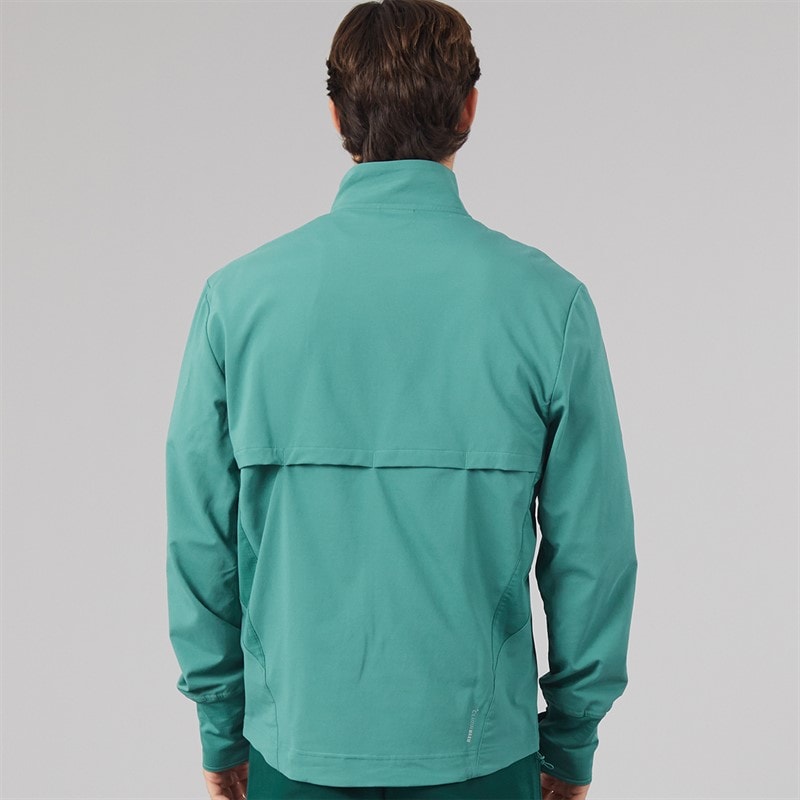 Mens Own The Run Winterized Full Zip Running Jacket Preloved Teal - Image 2
