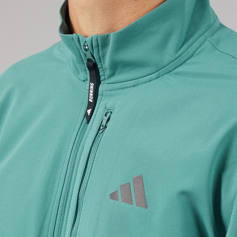 Mens Own The Run Winterized Full Zip Running Jacket Preloved Teal - Image 3