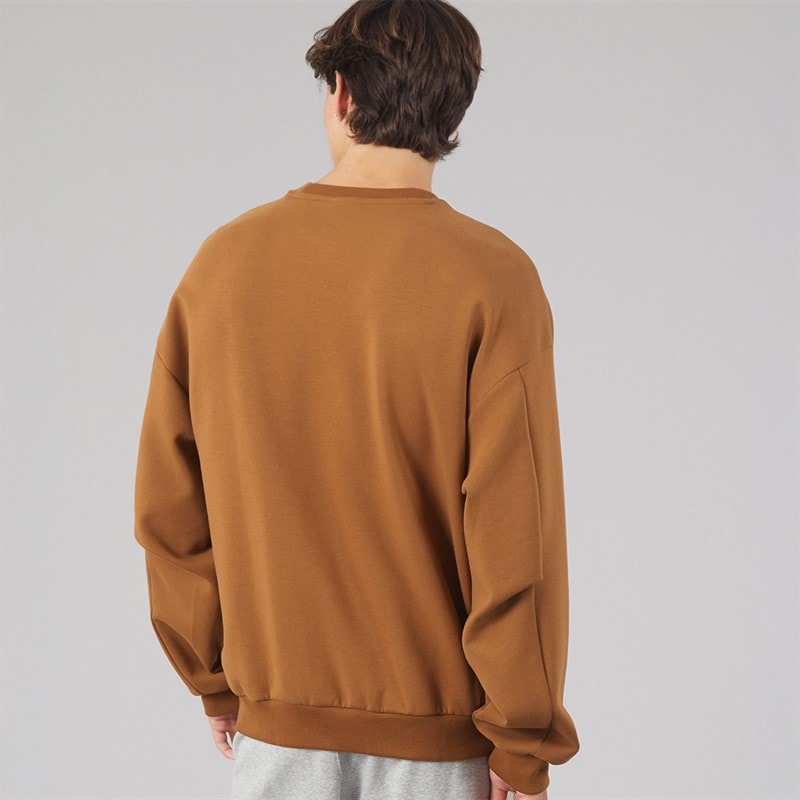 Mens Soft Lux Loose Sweatshirt Dusky Bronze - Image 2