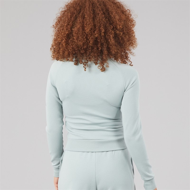 Womens Soft Lux Full Zip Track Jacket Wonder Sage - Image 2