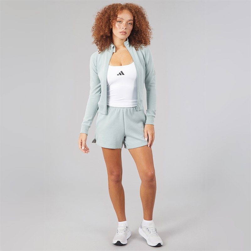 Womens Soft Lux Full Zip Track Jacket Wonder Sage - Image 4