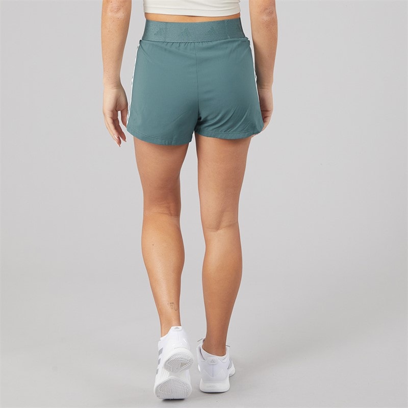 Womens Hyperglam Woven Shorts Preloved Teal/White - Image 2