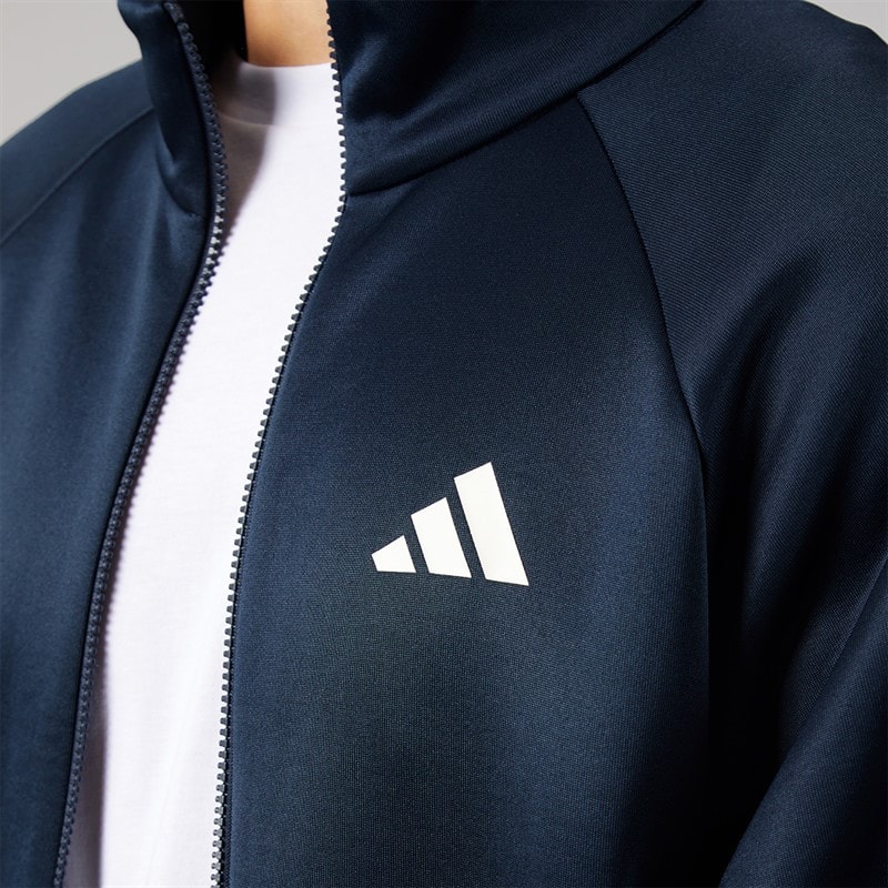Mens Stadium Full Zip Track Jacket Aurora Ink/Off White - Image 3