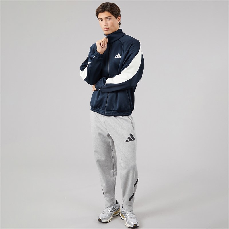 Mens Stadium Full Zip Track Jacket Aurora Ink/Off White - Image 4