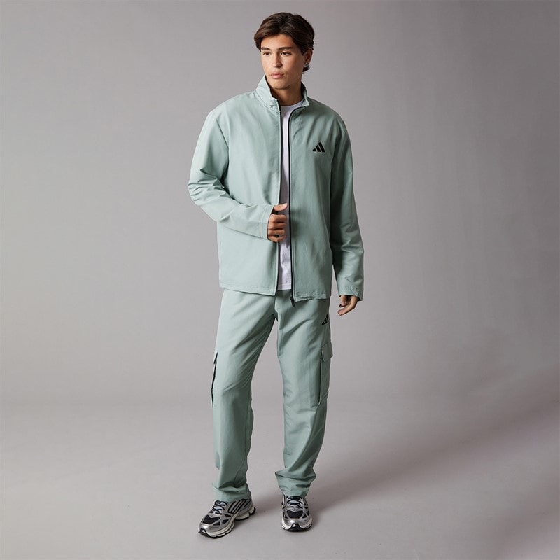 Mens Sportswear Woven Cargo Tracksuit Wonder Sage - Image 4