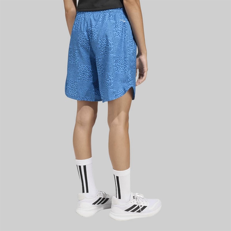 Junior Girls Sport Icons Printed Shorts Ray Blue/Dusky Petrol/Dusky Petrol - Image 2