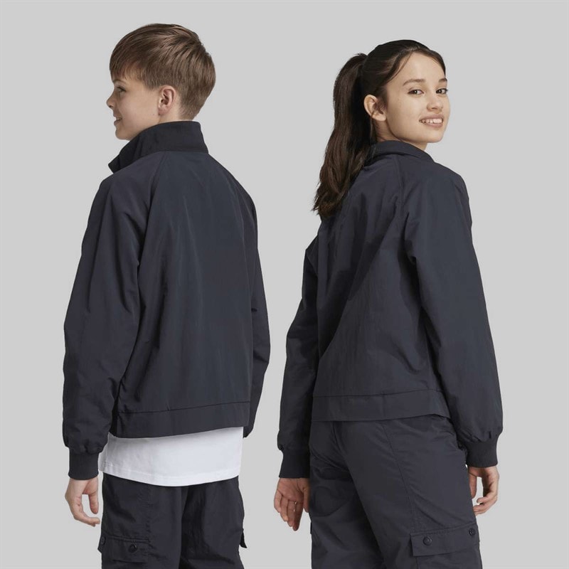 Junior Street Jam Woven Cargo Jacket Black/White - Image 2