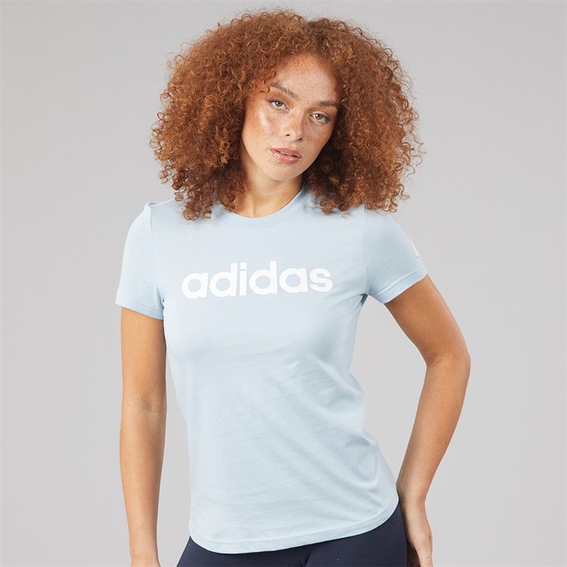 Womens Essentials Logo T-Shirt Wonder Blue - Image 1