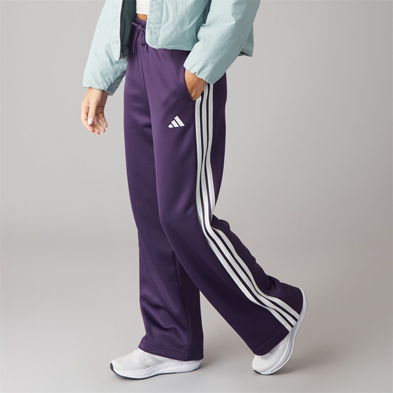 Womens Stadium 3 Stripes Track Pants Aurora Plum/Orbit Grey Me - Image 3