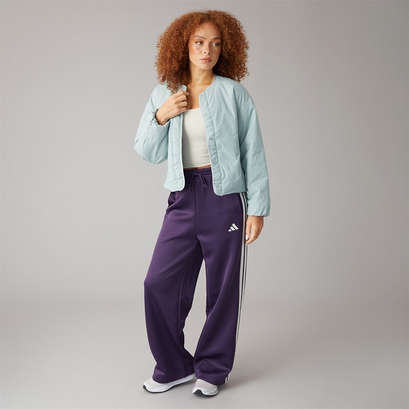 Womens Stadium 3 Stripes Track Pants Aurora Plum/Orbit Grey Me - Image 4