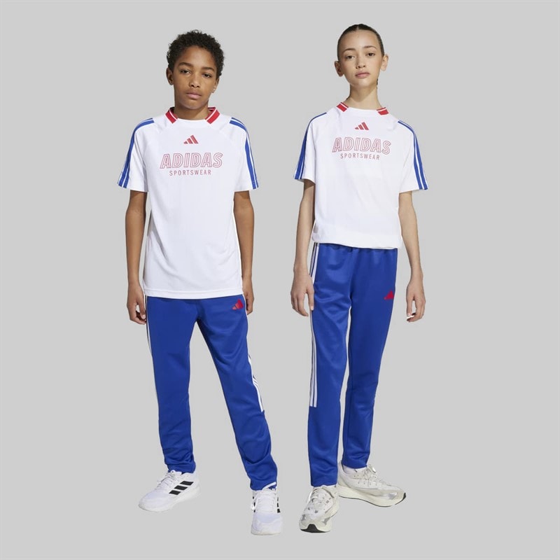 Junior House Of Tiro Track Pants Semi Lucid Blue/Pure Ruby/White - Image 4