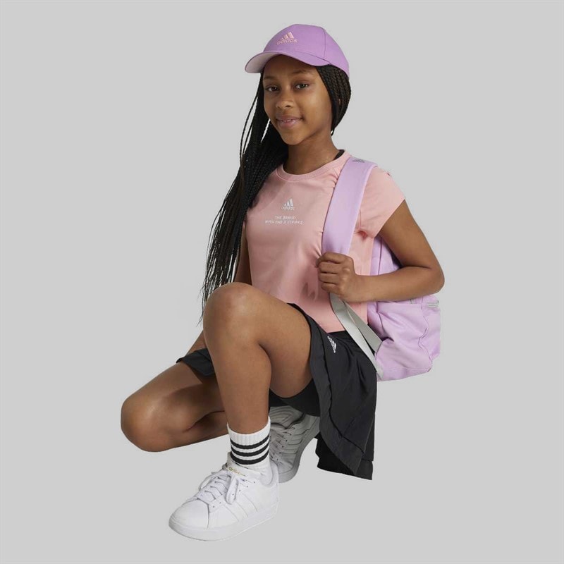 Junior Girls Street Jam Short T-Shirt Semi Pink Spark/White - Image 5