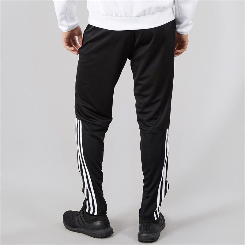 Mens Sereno Aeroready 3 Stripes Tapered Track Pants Black/White - Image 2