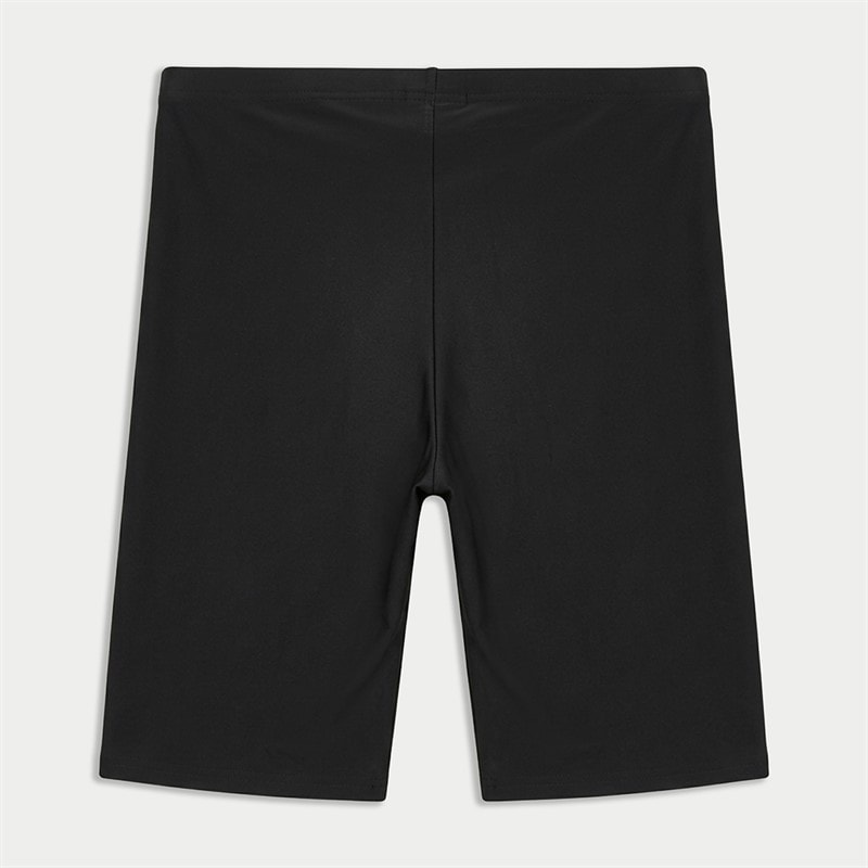 Mens Solid Swimming Jammers Black/White - Image 2