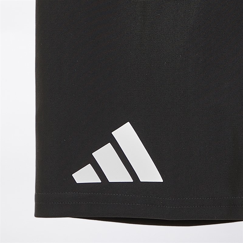 Mens Solid Swimming Jammers Black/White - Image 3