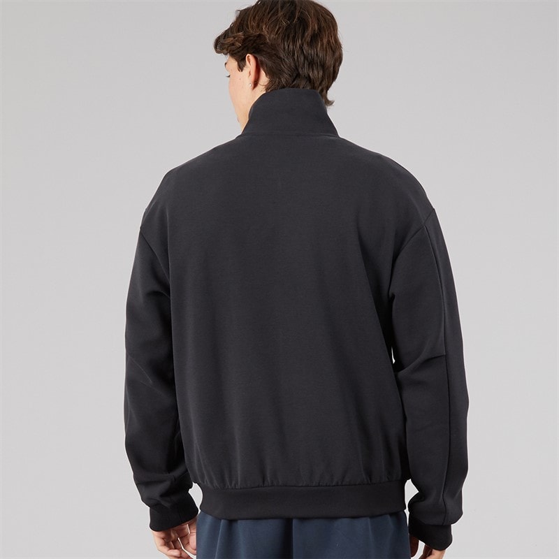 Mens Soft Lux Full Zip Track Jacket Black - Image 2