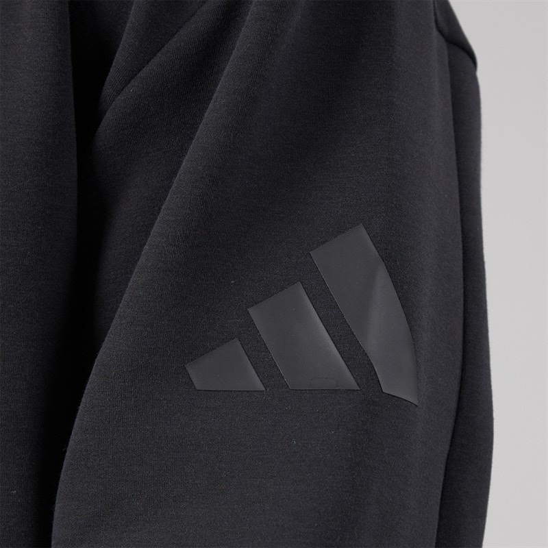 Mens Soft Lux Full Zip Track Jacket Black - Image 3