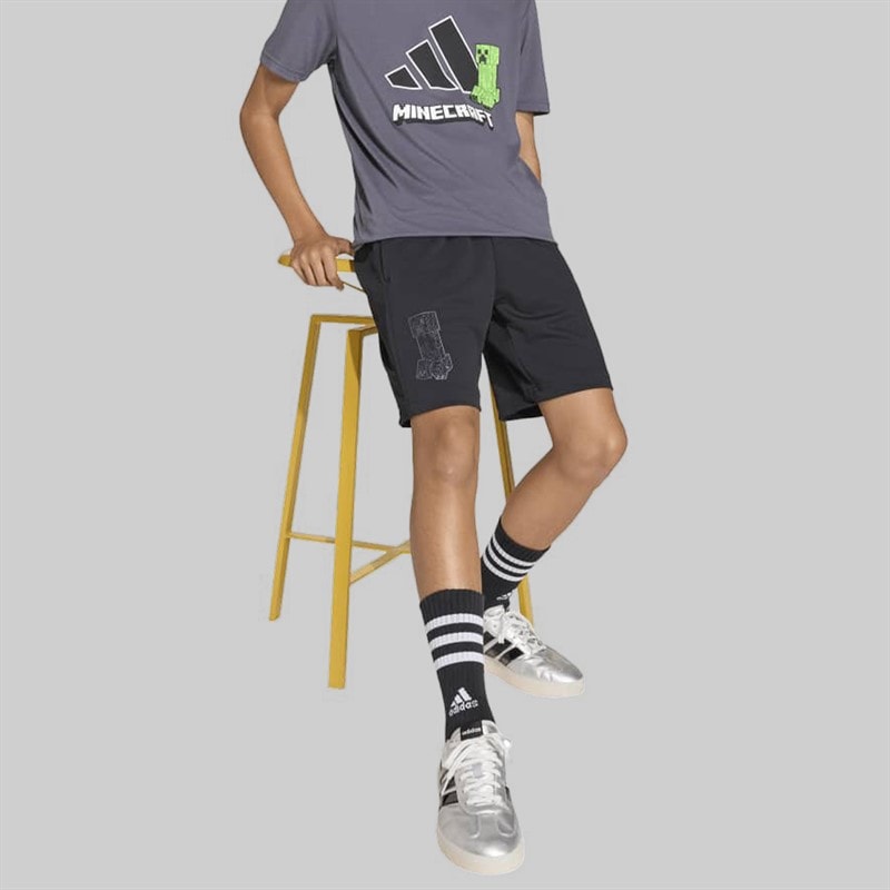 Junior x Minecraft Training Shorts Black - Image 3