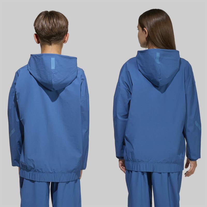 Junior Z.N.E Woven Cover Up Track Jacket Dusky Petrol/Dusky Ink - Image 2