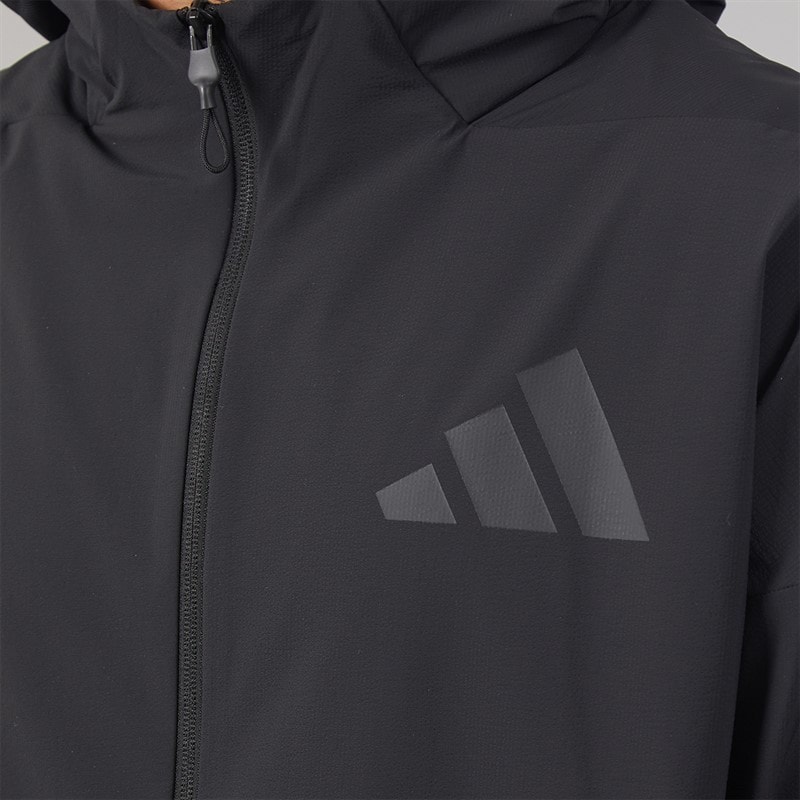 Mens Z.N.E Woven Full Zip Track Jacket Black - Image 3