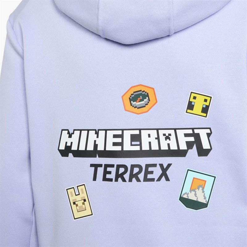 Junior x Minecraft Terrex Hoodie Violet Tone - Image 3