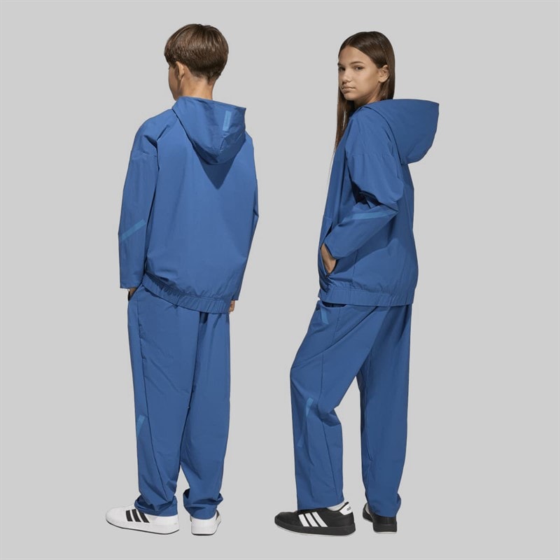 Junior Z.N.E Woven Travel Track Pants Dusky Petrol/Dusky Ink - Image 2