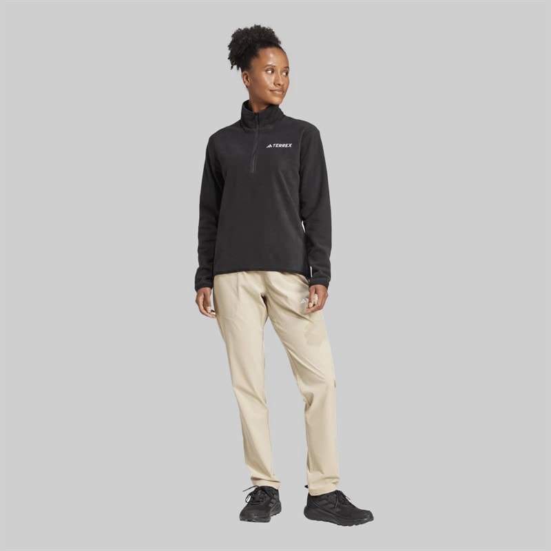 Womens Terrex Multi Essentials 1/2 Zip Fleece Jacket Black - Image 4