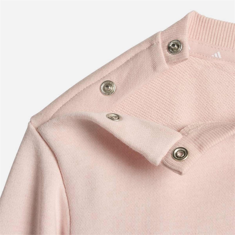 Infant Girls Tiro Monster Sweatshirt And Joggers Set Blush Pink/White - Image 3