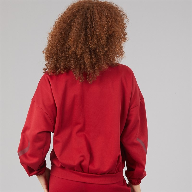 Womens Z.N.E. Full Zip Track Jacket Active Maroon - Image 2