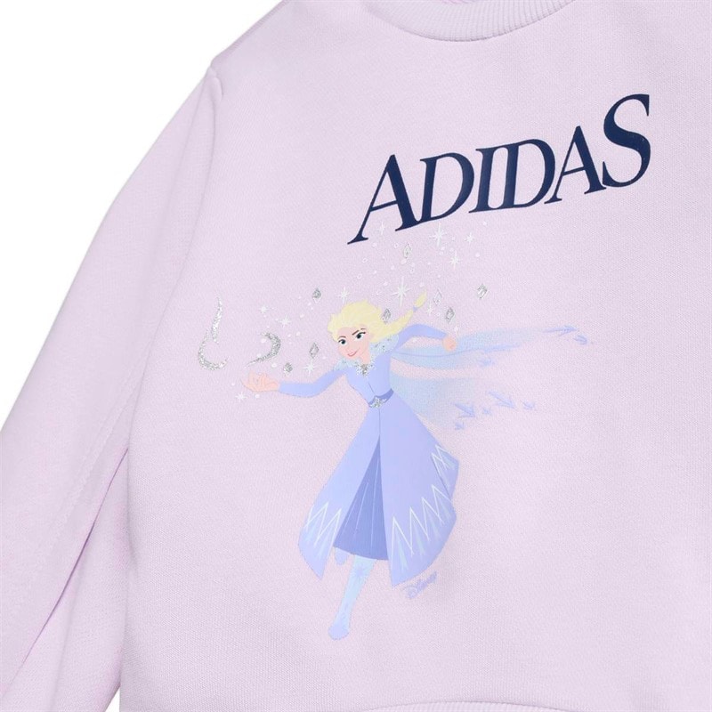 Infant Girls x Disney Frozen Sweatshirt And Joggers Set Ice Lavender/Dark Blue - Image 3