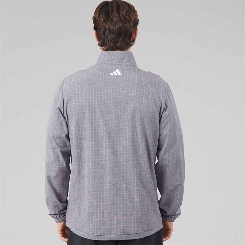 Mens Ultimate365 Set Woven 1/4 Zip Golf Top Grey Five - Image 2