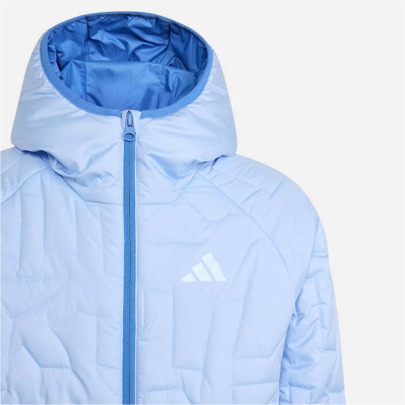 Junior Terrex Xperior Climawarm Padded Jacket Glow Blue - Image 3