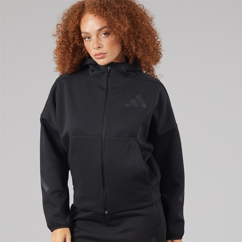 Womens Z.N.E. Full Zip Hoodie Black - Image 3
