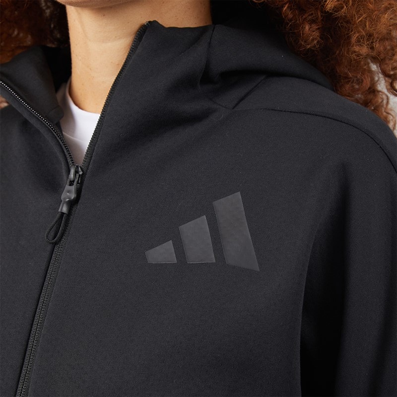 Womens Z.N.E. Full Zip Hoodie Black - Image 4