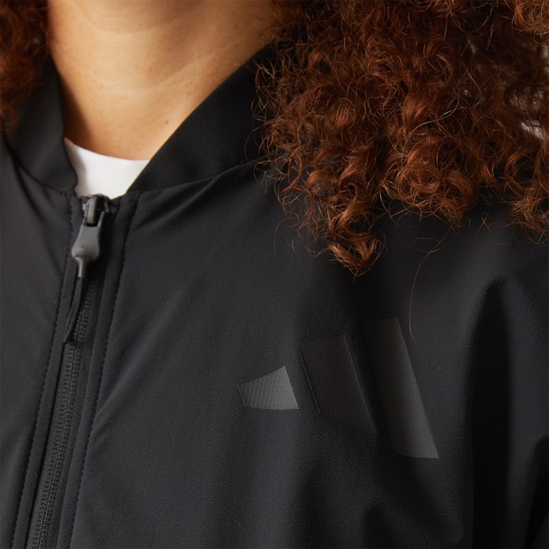 Womens Z.N.E Woven Bomber Jacket Black - Image 4